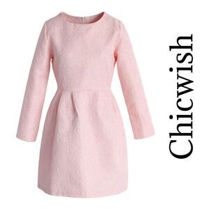Chicwish Pink Textured Dress